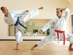 PUNOK GOLD KATA WKF Kırmızı Mavi SET